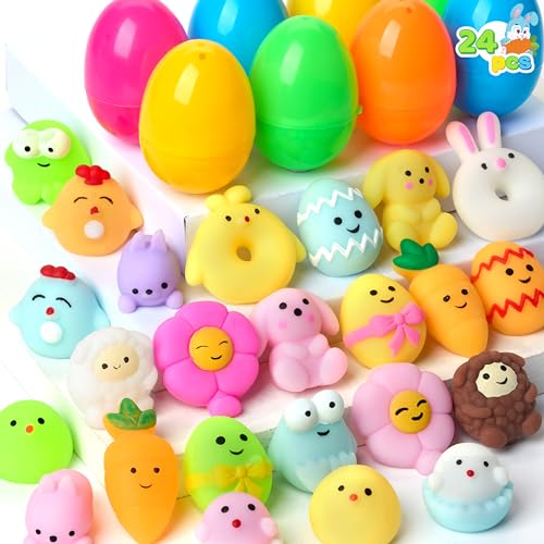 JOYIN 24 pcs Ostern Mochi-Squishy-Spielzeugen für Kinder Ostern Partyzubehör, für Osterthema Party Gunst jagen, für Osterkörbe JOYIN 24 pcs Ostern Mochi-Squishy-Spielzeugen für Kinder Ostern Partyzubehör, für Osterthema Party Gunst jagen, für Osterkörbe von JOYIN