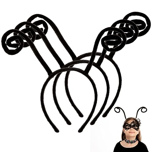 JOYIN 3 Black Antenna Headband, One Size Fit All for Kids Adults Novelties Velvet Ladybug Butterfly Headband Firefly Halloween Costume, Dragonfly Accessories. JOYIN 3 Black Antenna Headband, One Size Fit All for Kids Adults Novelties Velvet Ladybug Butterfly Headband Firefly Halloween Costume, Dragonfly Accessories. von JOYIN