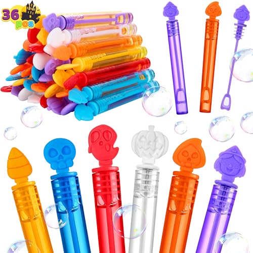 JOYIN 36 PCS Halloween Seifenblasenstäbe, Mini Bubbles für Kinder, Kinder Bubble Toys Bulk, Halloween Party Favors, Goodie Bags Stuffers, Outdoor Indoor Aktivität verwenden, Karneval Preise JOYIN 36 PCS Halloween Seifenblasenstäbe, Mini Bubbles für Kinder, Kinder Bubble Toys Bulk, Halloween Party Favors, Goodie Bags Stuffers, Outdoor Indoor Aktivität verwenden, Karneval Preise von JOYIN