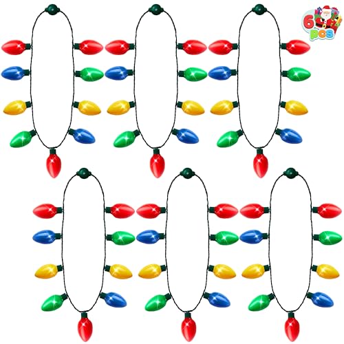JOYIN 6 Stück Pack Urlaub Weihnachten LED Leuchtbirne Halskette Weihnachten Urlaub Zubehör Party Favors JOYIN 6 Stück Pack Urlaub Weihnachten LED Leuchtbirne Halskette Weihnachten Urlaub Zubehör Party Favors von JOYIN