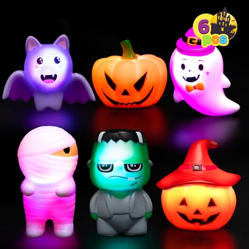 JOYIN 6 Stück beleuchtetes Halloween Badespielzeug, Halloween Blinkendes LED Licht Spielzeug, Schwimmendes Badewannenspielzeug für Babys, Kleinkinder, Wasserwannenspiele, Schwimmbadparty JOYIN 6 Stück beleuchtetes Halloween Badespielzeug, Halloween Blinkendes LED Licht Spielzeug, Schwimmendes Badewannenspielzeug für Babys, Kleinkinder, Wasserwannenspiele, Schwimmbadparty von JOYIN
