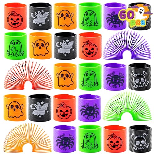 JOYIN 60 PCS Halloween Spiralfeder für Kinder, Mini Magic Springs Spielzeug, Fidget Stress Spulen Spielzeug für Halloween Party Geschenke, Trick oder behandeln Taschen Stuffers, Karneval Spiel Preise JOYIN 60 PCS Halloween Spiralfeder für Kinder, Mini Magic Springs Spielzeug, Fidget Stress Spulen Spielzeug für Halloween Party Geschenke, Trick oder behandeln Taschen Stuffers, Karneval Spiel Preise von JOYIN