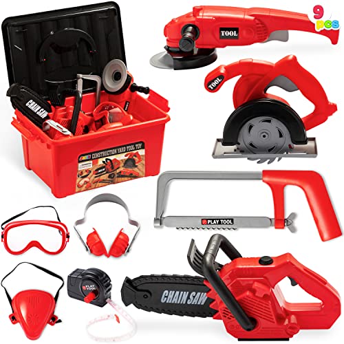 JOYIN 8 Stücke Bauwerkzeug Spielzeug Set Kettensäge Werkzeugkoffer mit Zubehör, Rollenspielset inklusive Kinder Werkzeug, Realistischer Spielzeugkettensäge, Kinderspielzeug ab 3 Jahre JOYIN 8 Stücke Bauwerkzeug Spielzeug Set Kettensäge Werkzeugkoffer mit Zubehör, Rollenspielset inklusive Kinder Werkzeug, Realistischer Spielzeugkettensäge, Kinderspielzeug ab 3 Jahre von JOYIN