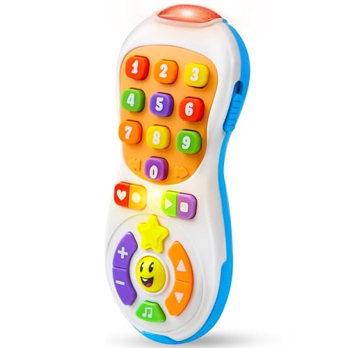 JOYIN Babyspielzeug 6-12 Monate-TV-Fernbedienungsspielzeug mit über 40 Musik-und Lernsätzen, lustige Lerngeschenke für Kleinkinder für 1 2 3 von JOYIN