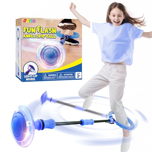 JOYIN Swing Wheel mit Lichtrad,Blinkender Springring Fußkreisel Kinder,Faltbarer Ankle Skip Ball,Sport Sprungball,Flash Jumping Ball Drinnen&draußen,Geschenke mädchen 6 7 8 9 10 Jahre Blau JOYIN Swing Wheel mit Lichtrad,Blinkender Springring Fußkreisel Kinder,Faltbarer Ankle Skip Ball,Sport Sprungball,Flash Jumping Ball Drinnen&draußen,Geschenke mädchen 6 7 8 9 10 Jahre Blau von JOYIN