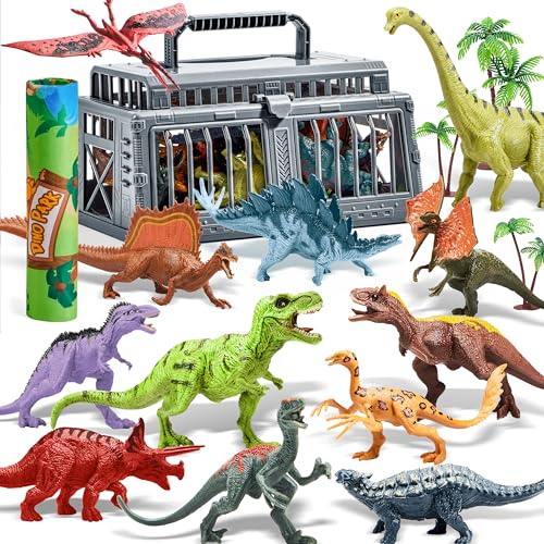 JOYIN Dinosaurier Spielzeug ab 3-6 Jahre, Kinder Spielzeug Spielmatte Set, 19 PCS Realistische Dinosaurier Figuren für 3 4 5 6 Jahre, Dinosaurier Spielzeug für Kindergeburtstag JOYIN Dinosaurier Spielzeug ab 3-6 Jahre, Kinder Spielzeug Spielmatte Set, 19 PCS Realistische Dinosaurier Figuren für 3 4 5 6 Jahre, Dinosaurier Spielzeug für Kindergeburtstag von JOYIN