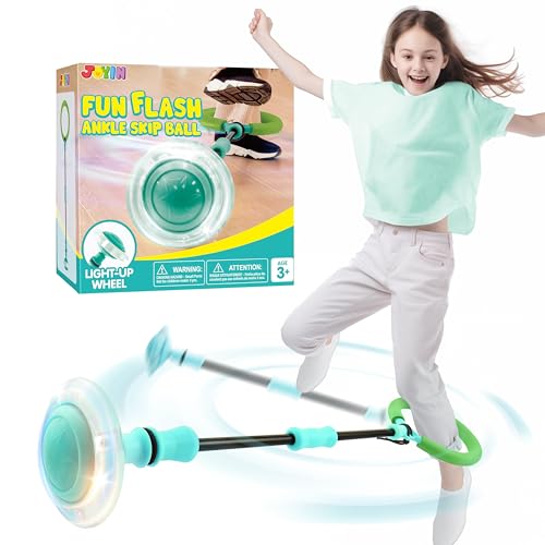 JOYIN Swing Wheel mit Lichtrad,Blinkender Springring Fußkreisel Kinder,Faltbarer Ankle Skip Ball,Sport Sprungball,Flash Jumping Ball Drinnen&draußen,Geschenke mädchen 6 7 8 9 10 Jahre Grün JOYIN Swing Wheel mit Lichtrad,Blinkender Springring Fußkreisel Kinder,Faltbarer Ankle Skip Ball,Sport Sprungball,Flash Jumping Ball Drinnen&draußen,Geschenke mädchen 6 7 8 9 10 Jahre Grün von JOYIN