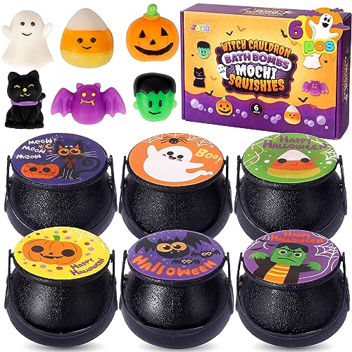 JOYIN Halloween Sorcière Bombe de Bain avec Mochi Squishy, 6 Packs Bubble Kids Bombes de Bain avec Jouet Surprise à l'intérieur, Halloween Party Favors von JOYIN