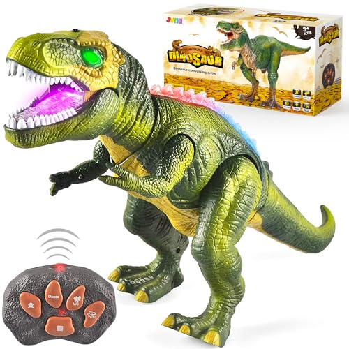 JOYIN Kinder LED Ferngesteuertes Dinosaurier Spielzeug, Elektronik T-Rex Dino Spielzeug mit Gehen, Brüllen, leuchtenden Augen und Kopfschütteln für Kleinkinder Jungen Mädchen JOYIN Kinder LED Ferngesteuertes Dinosaurier Spielzeug, Elektronik T-Rex Dino Spielzeug mit Gehen, Brüllen, leuchtenden Augen und Kopfschütteln für Kleinkinder Jungen Mädchen von JOYIN