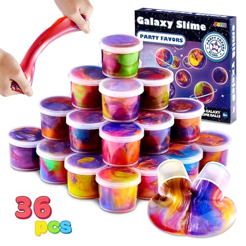 JOYIN Slime Tasse Party Favors, 36 Pack Galaxy Schleim Kinder Fluffy Slime-Nicht klebrig, Mess-frei und sicher für Mädchen und Jungen - Schleim Set Mädchen Klassenzimmer Belohnung JOYIN Slime Tasse Party Favors, 36 Pack Galaxy Schleim Kinder Fluffy Slime-Nicht klebrig, Mess-frei und sicher für Mädchen und Jungen - Schleim Set Mädchen Klassenzimmer Belohnung von JOYIN