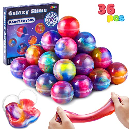 JOYIN Slime Ball Party Favors, 36 Pack Galaxy Schleim Kinder Fluffy Slime-Nicht klebrig, Mess-frei und sicher für Mädchen und Jungen - Schleim Set Mädchen Klassenzimmer Belohnung JOYIN Slime Ball Party Favors, 36 Pack Galaxy Schleim Kinder Fluffy Slime-Nicht klebrig, Mess-frei und sicher für Mädchen und Jungen - Schleim Set Mädchen Klassenzimmer Belohnung von JOYIN