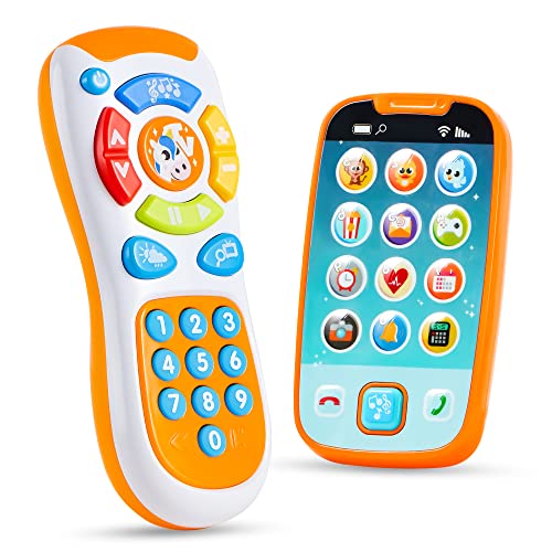 JOYIN Baby Telefon Baby Spielzeug Handy Ab 1 Jahr, Musikalische Spielzeuge Für Babies, 2pc Fernbedienung, Kinder Smartphone, Baby Spielzeug Ab 6 Monaten, Handy Baby Ab 1 Jahr Geschenk Jungen Mädchen JOYIN Baby Telefon Baby Spielzeug Handy Ab 1 Jahr, Musikalische Spielzeuge Für Babies, 2pc Fernbedienung, Kinder Smartphone, Baby Spielzeug Ab 6 Monaten, Handy Baby Ab 1 Jahr Geschenk Jungen Mädchen von JOYIN