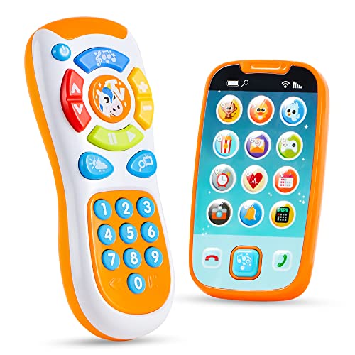 JOYIN Smartphone-Spielzeug für Baby, ferngesteuertes Babyfon mit Musik, Baby Lernspielzeug, Geburtstagsgeschenke für Baby, Kleinkinder, Kinder, Jungen und Mädchen von JOYIN