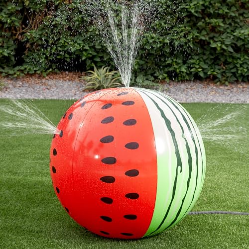 JOYIN mega Jumbo kugelausstecher Sprinkler, 90cm, Wassermelone Sprinkler aufblasbare spielzeuge für Kinder Kleinkinder,Wasser Sprinkler Kinder draußen JOYIN mega Jumbo kugelausstecher Sprinkler, 90cm, Wassermelone Sprinkler aufblasbare spielzeuge für Kinder Kleinkinder,Wasser Sprinkler Kinder draußen von JOYIN