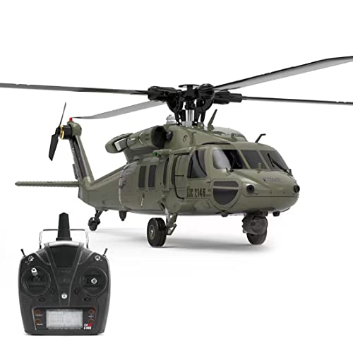 JOYMATE YUXIANG YXZNRC F09 1/47 UH-60 Hawk 2.4G 6CH RC-Hubschraubermodell mit bürstenlosem Direktantrieb - RTF, Armeegrün, 42,5 x 42 x 12cm von JOYMATE