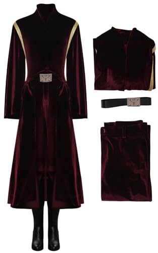 JOYPLAY Frauen Padme Amidala Kostüm Deluxe Wildleder Lange Robe Film 2023 Cosplay Outfits Halloween Karneval Anzug Set für Erwachsene von JOYPLAY