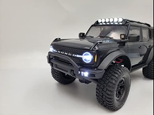 Frontstoßstange für Traxxas 1/18 TRX4M Bronco RC Auto, Nyloy RC Frontschutz Stoßstange mit Schrauben Frontstoßstange für Traxxas 1/18 TRX4M Bronco RC Auto, Nyloy RC Frontschutz Stoßstange mit Schrauben von JOYSOG