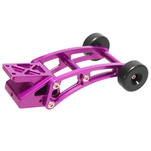 JOSYOG RC Wheelie Bar für MJX Hyper Go 1/14 14209 14210 Verstellbares Schwanzrad Kopf Up Hinterradstange Teile (lila) von JOYSOG