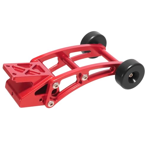 JOSYOG RC Wheelie Bar für MJX Hyper Go 1/14 14209 14210 verstellbares Schwanzrad Kopf nach oben Hinterradstange Teile (rot) von JOYSOG