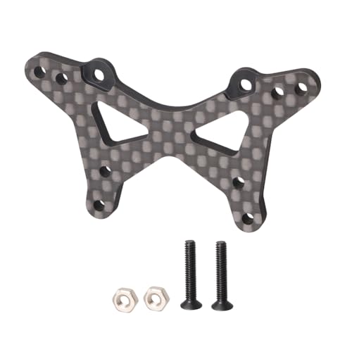 JOYSOG 1/18 Hydraulikhalterung, Kohlefaser vorne/hinten, Stoßdämpferhalterung für LOSI 1/18 Mini-T 2.0 RC Car Upgrades Parts (Front Shock Tower) von JOYSOG