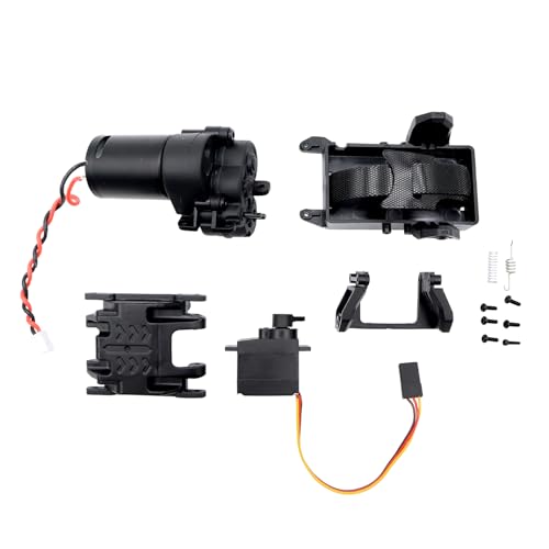 JOYSOG 2-Gang-Getriebegetriebe mit Grundplatte für Traxxas 1/18 TRX4M RC Auto Metall Wave Box Upgrade Teile von JOYSOG