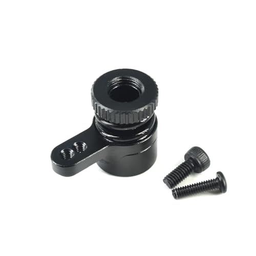 JOYSOG 25T Servo-Arm für ARRMA 1/18 Granite Grom/1/18 Typhon GROM/1/18 Mini LMT 4X4/1/18 UTB18 Capra Upgrade-Teile (schwarz) von JOYSOG