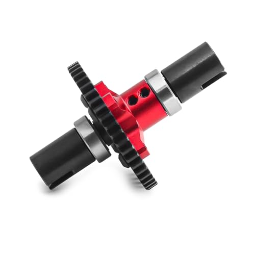 JOYSOG 46T Metall-Mitteldifferential-Upgrades Teil für ARRMA 1/7 6s KRATON Infraction Typhon Mitteldifferential zu gerader Welle Montage (rot) von JOYSOG