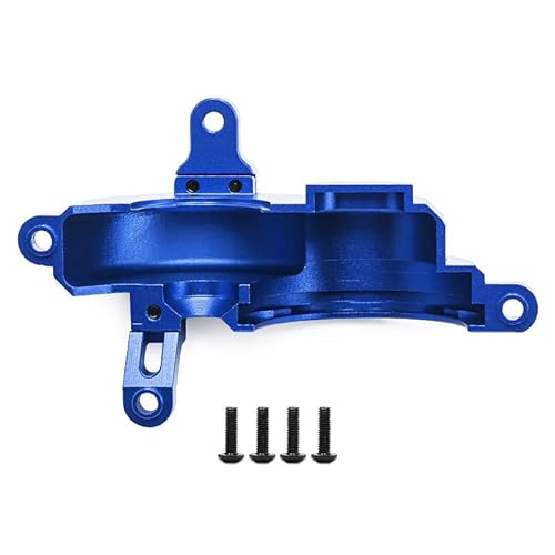 JOYSOG Aluminium-Getriebeabdeckung für TRAXXAS 1/10 4-TEC Drift Ford Mustang RC Getriebegehäuse Schutzhülle (Blau) von JOYSOG