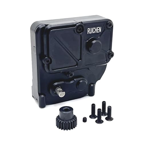 JOYSOG Aluminium-Getriebebaugruppe für MJX Hyper Go 1/12 H12Y H12Y+ RC Motor Getriebe Getriebe Montageteile (schwarz) von JOYSOG