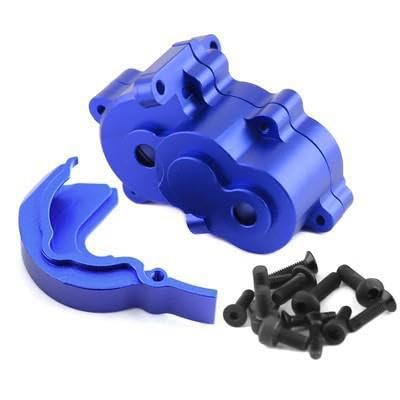 JOYSOG Aluminium-Getriebegehäuse für Traxxas 1/16 Summit E-Revo Slash RC Center Getriebegehäuse Teile (blau) von JOYSOG