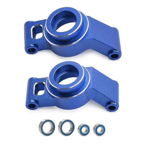JOYSOG Aluminium Hinterachse Sitz für Traxxas Mini Maxx/Mini XRT RC Auto Hinterachsträger mit Lagern Montageteile (Blau) von JOYSOG