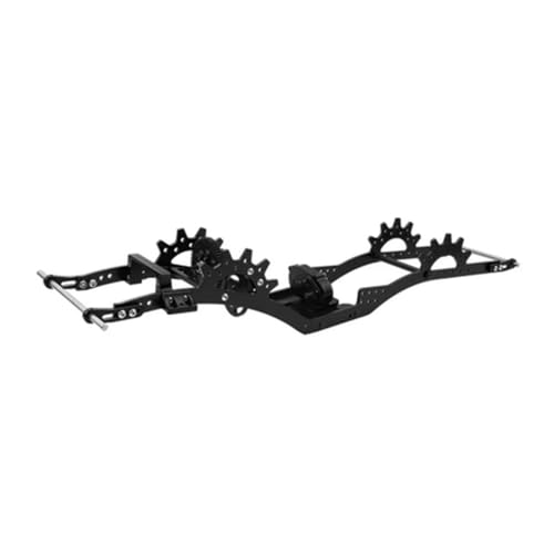 JOYSOG Aluminium LCG Chassis Schienen Getriebe-Set für 1/10 RC Crawler LCG Chassis Rahmen Schienen Upgrade Teile (schwarz) von JOYSOG