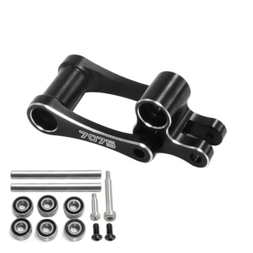 JOYSOG Aluminium-RC-Knöchel- und Zugstangen-Zubehör-Set für LOSI 1/4 Promoto-MX RC Motorrad-Upgrade-Teile (schwarz) von JOYSOG