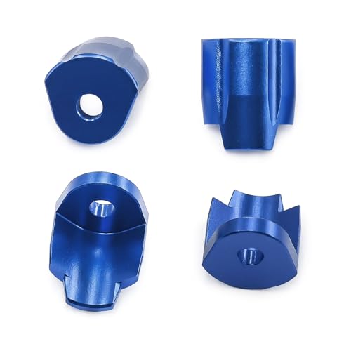 JOYSOG Aluminium Shock Cap Protector for Arrma 1/14 Mojave GROM/ 1/18 Typhon GROM/ 1/18 Granite GROM RC Anti-Kollisions-Absorberkappe (Blau) von JOYSOG