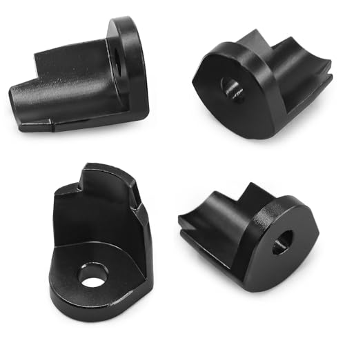 JOYSOG Aluminium Shock Cap Protector for Arrma 1/14 Mojave GROM/ 1/18 Typhon GROM/ 1/18 Granite GROM RC Anti-Kollisions-Absorberkappe (Schwarz) von JOYSOG