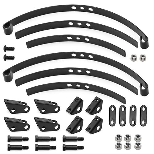 JOYSOG Federaufhängung für Tamiya 1/14 RC Stahl vorne/hinten Blatt Typ Aufhängungsteile (vorne und hinten) von JOYSOG