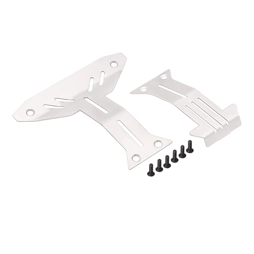 JOYSOG Für Tamiya XV-02RS Pro 1/10 RC Chassis Armor Guard Plate, Edelstahl Front Rear Chassis Armor Protection Plate Skid Plate Upgrade Parts von JOYSOG