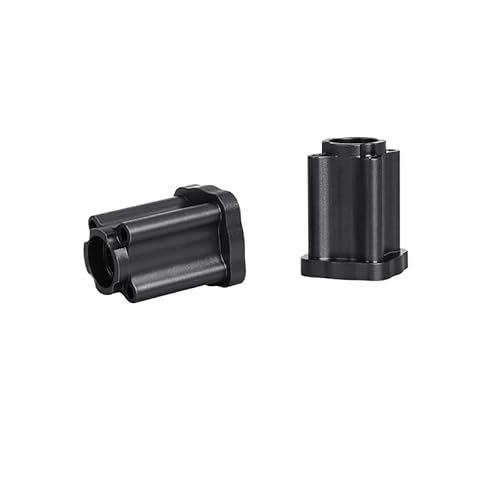 JOYSOG Hinterachsschale aus Aluminium für LOSI 1/18 Mini LMT RC Auto Hinterachse Knöchel Hinterachse Adapter Teile (schwarz) von JOYSOG