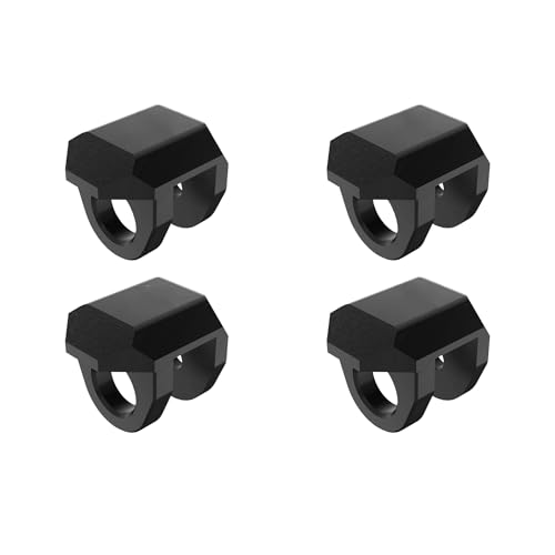 JOYSOG Metal Shock Cap for Arrma 1/18 Granite Grom/ 1/14 Typhon Grom/ 1/16 Mojave Grom RC Anti-Collision Protector Absorber Caps (Black) von JOYSOG