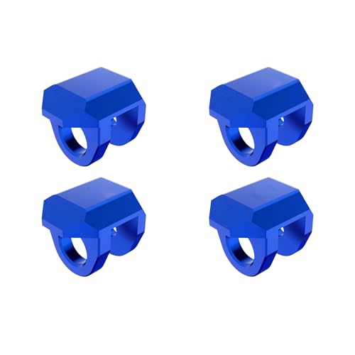 JOYSOG Metal Shock Cap for Arrma 1/18 Granite Grom/ 1/14 Typhon Grom/ 1/16 Mojave Grom RC Anti-Collision Protector Absorber Caps (Blue) von JOYSOG