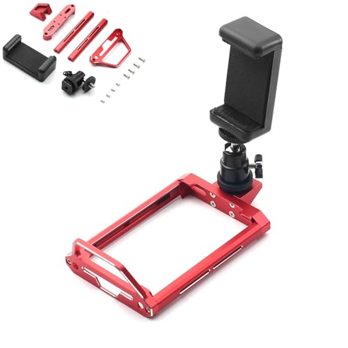 JOYSOG Metal Transmitter Protector Frame for Flysky Noble NB4 / NB4 Pro/NB4+ Remote Control Protector Frame Support with Extended Adapter Update Parts (Red) von JOYSOG