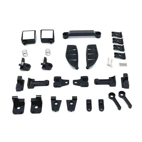 JOYSOG Metallteile für MJX Hyper Go 1/12 H12Y H12Y+ RC Car Body Shell Anti-Kollision Dekoratives Zubehör (Schwarz) von JOYSOG