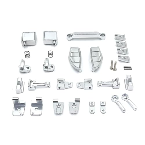 JOYSOG Metallteile für MJX Hyper Go 1/12 H12Y H12Y+ RC Car Body Shell Anti-Kollision Dekoratives Zubehör (Silber) von JOYSOG