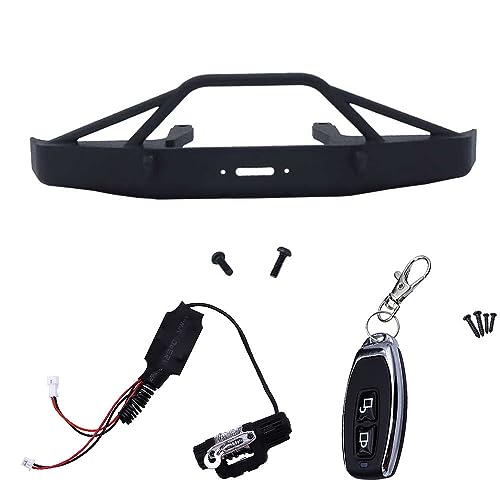 JOYSOG RC Auto Frontstoßstange mit elektrischer Seilwinde & Fernbedienung Set für FMS 1/24 FCX24 K5 RC Anti-Kollision Stoßstange JOYSOG RC Auto Frontstoßstange mit elektrischer Seilwinde & Fernbedienung Set für FMS 1/24 FCX24 K5 RC Anti-Kollision Stoßstange von JOYSOG