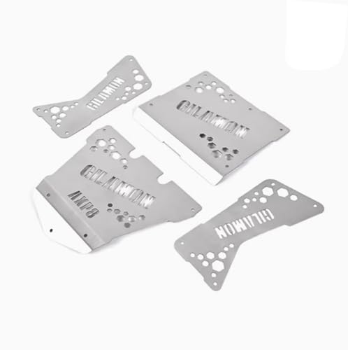 JOYSOG RC Body Armor, Edelstahl Dach + Seite + Front Skid Protection Plate Set für Axial 1/8 AXP8 Gilamon RC Car Body Shell Guard Upgrade Parts von JOYSOG
