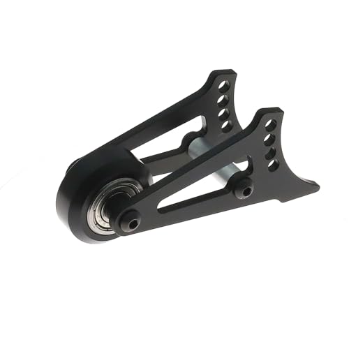 JOYSOG RC Car Head-Up-Rad für Tamiya CW-01 Lunchbox/Midnight Pumpkin Aluminium verstellbare Wheelie Bar Teil (einzeln und schwarz) von JOYSOG