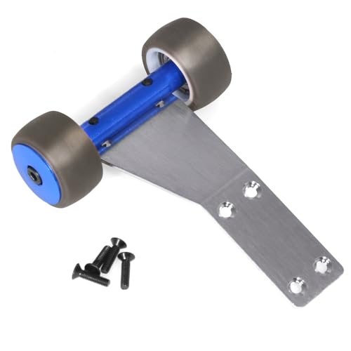 JOYSOG RC Car Head-up Wheel for ARRMA 1/18 Granite Grom / 1/18 Typhon Grom RC Tail Wheel Head Up Wheel Upgrades Part (Blue) von JOYSOG