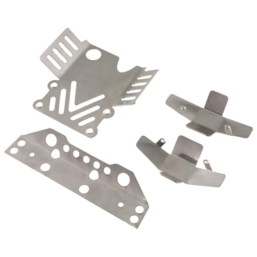 JOYSOG RC Chassis Armor Guard Set for MJX Hyper Go 1/12 H12Y H12Y+ Remote Control Car Front Rear Axles Chassis Protection Plate Skid Plate Parts von JOYSOG