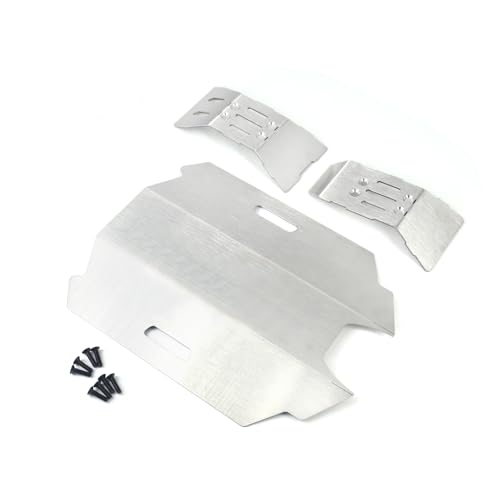 JOYSOG RC Chassis Armor Set für Arrma 1/14 Mojave GROM Edelstahl vorne hinten Chassis Rüstung Schutzplatte Skid Plate Upgrade-Teile (3 Stück/Set) von JOYSOG
