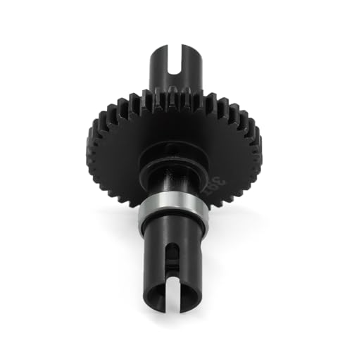 JOYSOG RC Differentialgetriebe Slipper Teil für ARRMA 1/7 6s Infraction Typhon Metall Center Differential to Straight Shaft Assembly (39T & Black) von JOYSOG